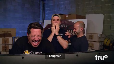 Episode 1309 -- Pictured Impractical Jokers Salvatore Vulcano, James Murray and Brian Quinn, during an interview with host Seth Meyers on June 20,. . Impractical jokers laughing meme